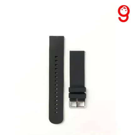 22MM Plain Silicone Watch Strap – Black Color